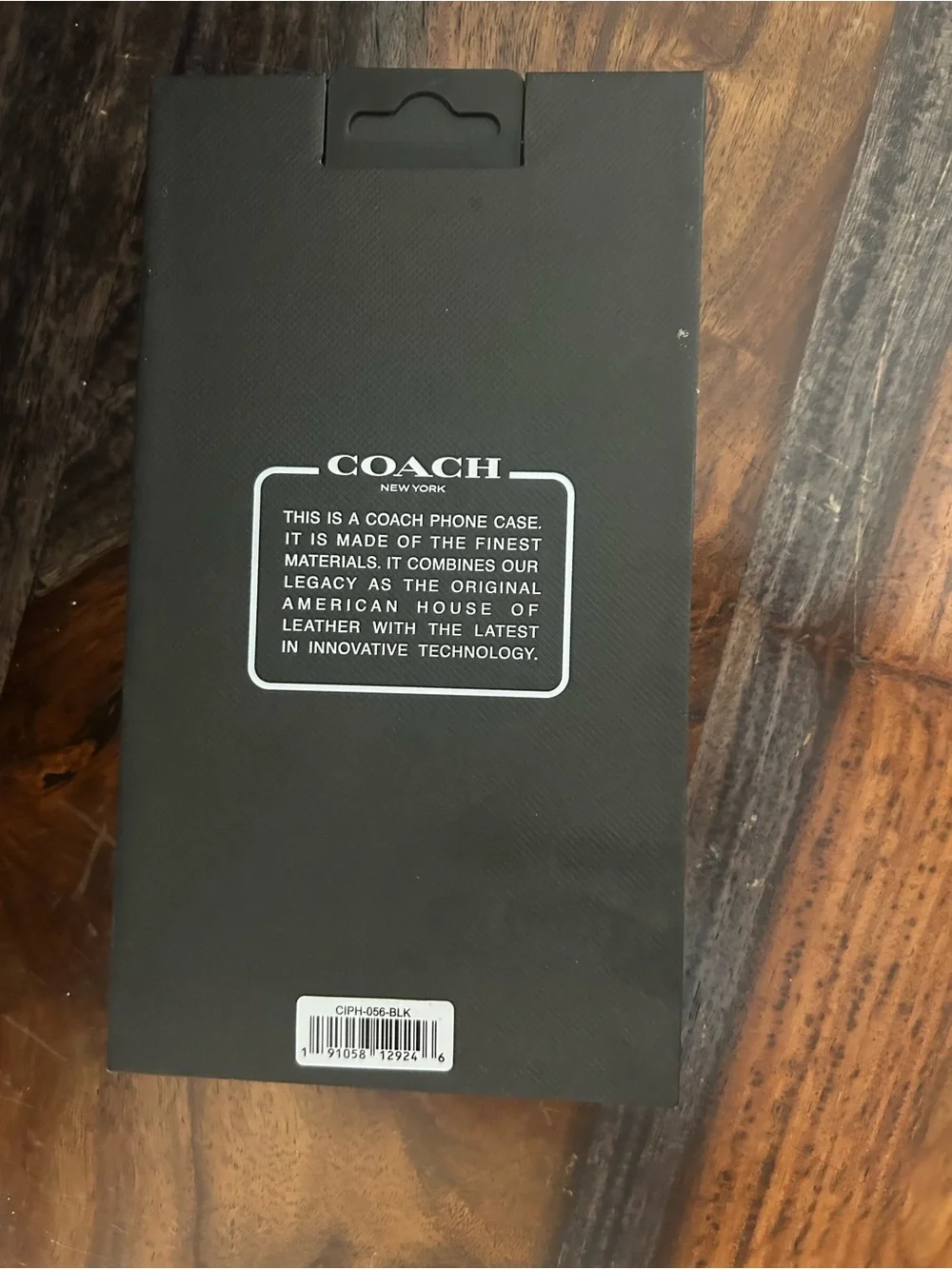 Coach Black Leather Slim Wrap Case for iPhone 12 Mini